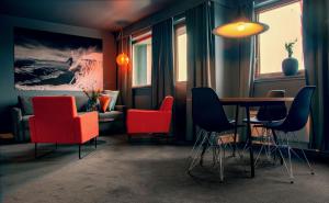 Istumisnurk majutusasutuses Narvik Hotel Wivel