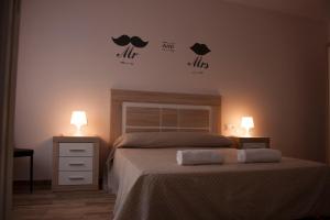 A bed or beds in a room at Apartamento Nuevo con Encanto