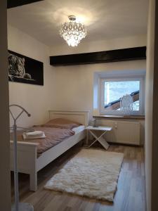 Posteľ alebo postele v izbe v ubytovaní Apartment direkt an der Waldnaab