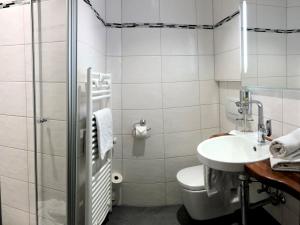 Koupelna v ubytování Gästehaus Seeklause