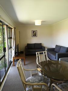 A seating area at Opua Boutique Seaview Motel