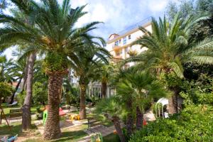 A garden outside Hotel Marconi