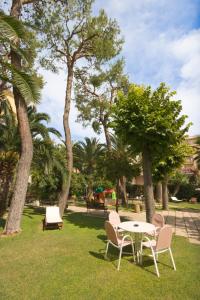 A garden outside Hotel Marconi