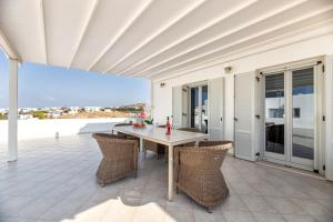 Balkón alebo terasa v ubytovaní Panos Apartment Naousa