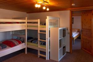 Zimmer mit 2 Etagenbetten in einer Hütte in der Unterkunft Höflebauer in Schonach