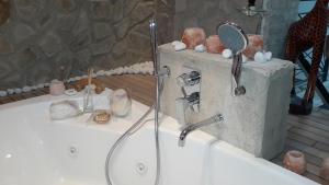Koupelna v ubytování Hotel Patrizia