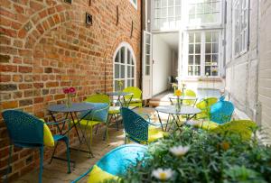Posezení v ubytování einzigartig - Das kleine Hotel im Wasserviertel