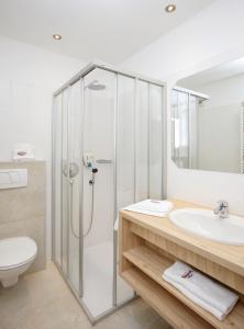 Koupelna v ubytování Landhotel Haagerhof