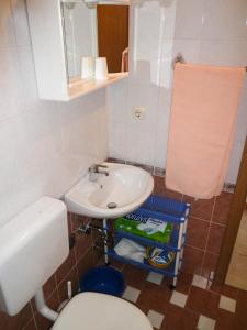 Koupelna v ubytování Apartments Šarić