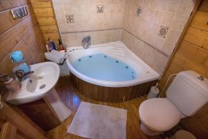 Koupelna v ubytování Nof Kinneret Cabins