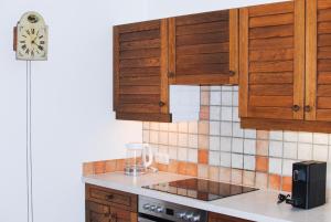 Kuchyň nebo kuchyňský kout v ubytování Ferienhaus Eva Deufl