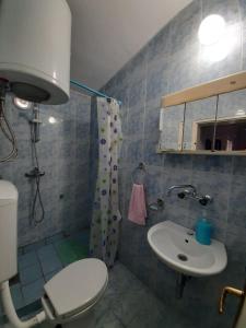 ウルツィニにあるApartments Marovicのトイレと洗面台付きのバスルーム