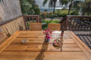 Balkón nebo terasa v ubytování Nof Kinneret Cabins