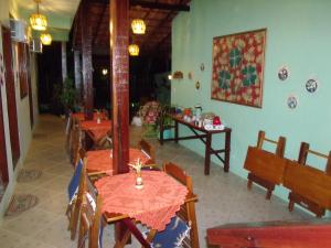 ห้องอาหารหรือที่รับประทานอาหารของ Pousada Horizonte dos Borbas