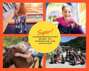 Bambini che soggiornano presso Mountainview Lodge - Chalet im Zillertal direkt am 5 Sterne Campingplatz Aufenfeld mit Hallenbad und Sauna