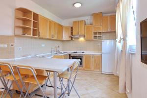 Kuchyň nebo kuchyňský kout v ubytování Apartments Maivjo