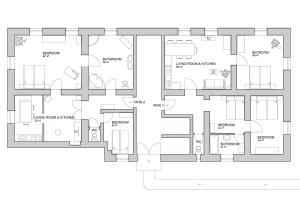 a floor plan of a building at Ferienwohnung Mariazell in Mariazell