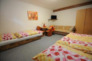 Tempat tidur dalam kamar di Privat Greenland