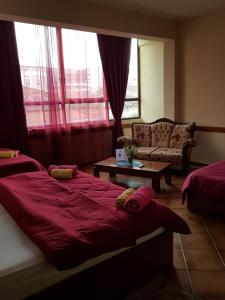 Letto o letti in una camera di Hotel Kurtabeg