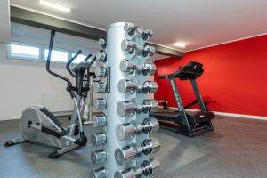 Posilňovňa alebo fitness centrum v ubytovaní Jantar Apartamenty Bliżej Morza