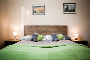 Säng eller sängar i ett rum på Cottage Apartment