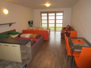 Posezení v ubytování Apartmán Říčky v Orlických Horách