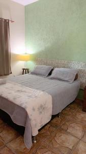 a bedroom with a large bed in a room at Casa exclusiva Cordisburgo in Cordisburgo