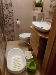 Kúpeľňa v ubytovaní Apartament Hawrań Murzasichle Apartamenty Murzasichle PL