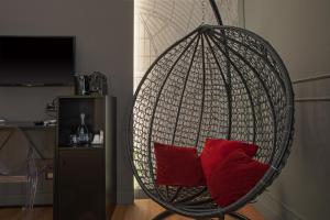 TV a/nebo společenská místnost v ubytování Palco Rooms&Suites