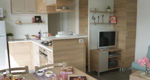 Kuchyň nebo kuchyňský kout v ubytování MOBILE HOME FOR YOU