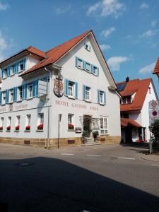 a hotel on the side of a street at Hotel Anker in Rottenburg