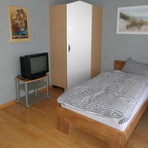 Postel nebo postele na pokoji v ubytování Ferienwohnung Jürgen Brill