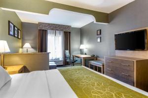 Katil atau katil-katil dalam bilik di Comfort Suites Southgate-Detroit