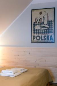 Łóżko lub łóżka w pokoju w obiekcie Malowane Wierchy