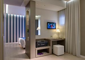 TV a/nebo společenská místnost v ubytování Hotel Orient & Pacific