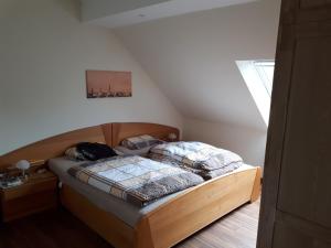Postel nebo postele na pokoji v ubytování Ferienwohnung Fargau