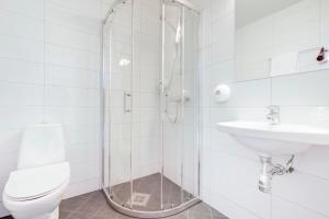 Koupelna v ubytování Melbu Hotell