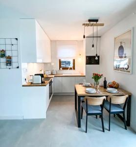 Kuchyň nebo kuchyňský kout v ubytování Ostoja Bukowinki - Peniński Las