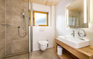 Phòng tắm tại Landhaus Moosbrugger