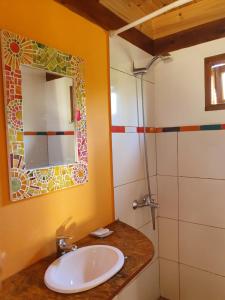 Phòng tắm tại India Cabaña