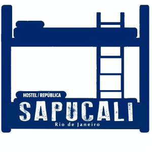 a label for a saueriger sauerland logo at Hostel Sapucali in Rio de Janeiro