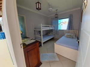 Poschodová posteľ alebo postele v izbe v ubytovaní Casa na Praia do Foguete
