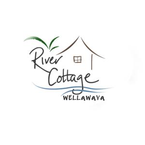a drawing of a coffee house with the words river cottage wellatown at River Cottage in Wellawaya