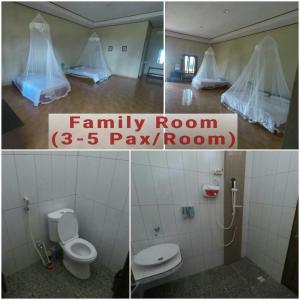 a room with a family room and a family room pay room at Gurara Dive Resort in Tapokreng