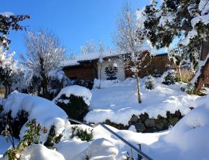Chalet Gletscherblick Stubai v zimě