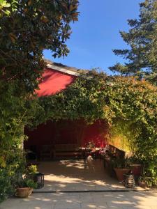 A garden outside Hotel Eremo