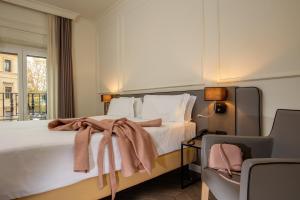 Säng eller sängar i ett rum på Best Western Hotel Astrid