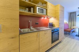 Kuchyňa alebo kuchynka v ubytovaní Residenz Schiestl