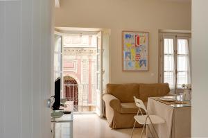 A seating area at Apartamento Centro San Luis