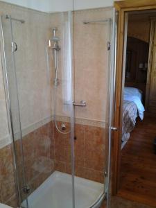 Koupelna v ubytování Cadore Haus